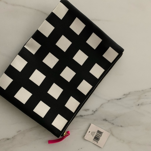 Kate Spade Checker Place Georgie Black & White NWT - Picture 2 of 4